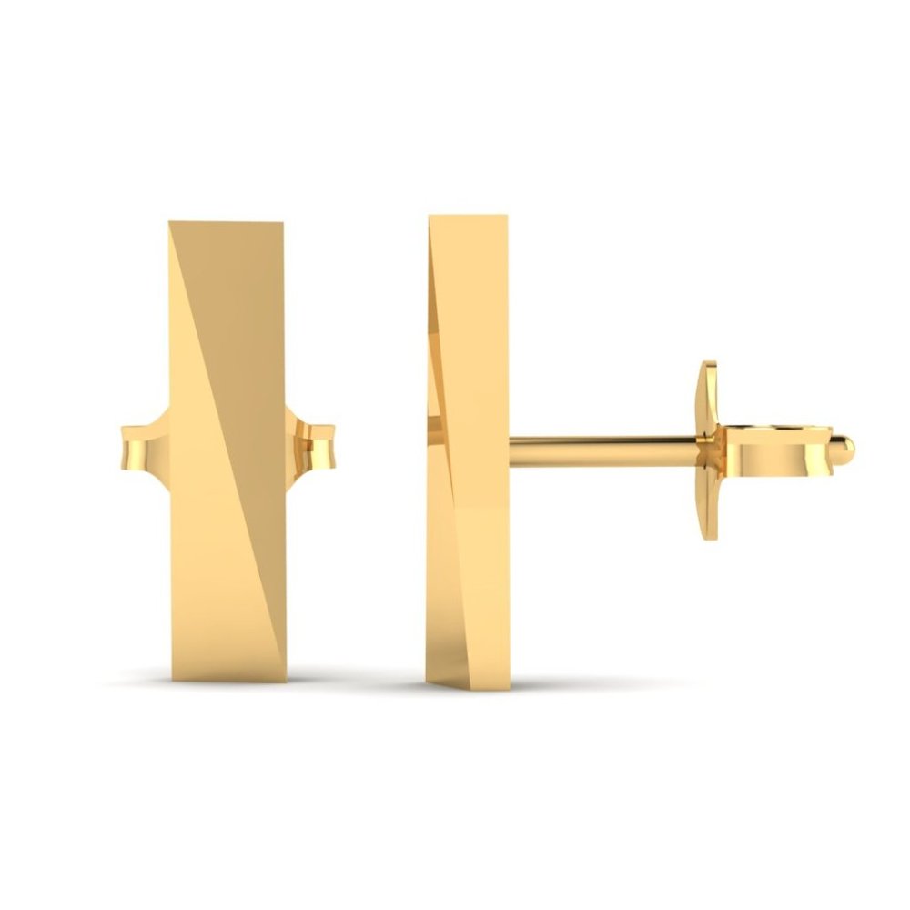 Flex Stud Earrings - 14K Gold Vermeil